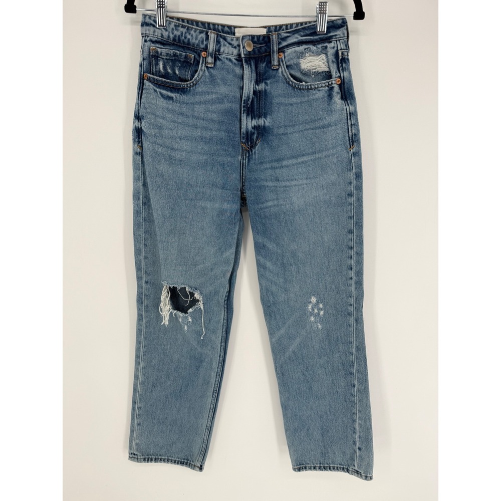 DEAR JOHN STRAIGHT LEG JEANS DISTRESSED DENIM SIZE 27 CASUAL